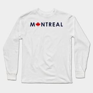 Montreal Text Long Sleeve T-Shirt